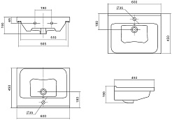 ASB-Mebel Мебель для ванной София 60 белая матовая – фотография-14